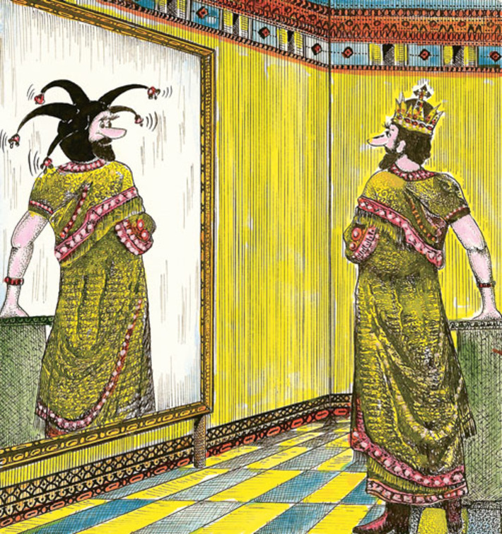 Богатство и шутовство. Рисунок Виктора СТАРАДЫМОВА