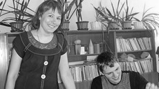 Урок ведет Ольга Касаткина, лауреат премии губернатора Новосибирской области. Фото Юлии НАЗАРЕНКО