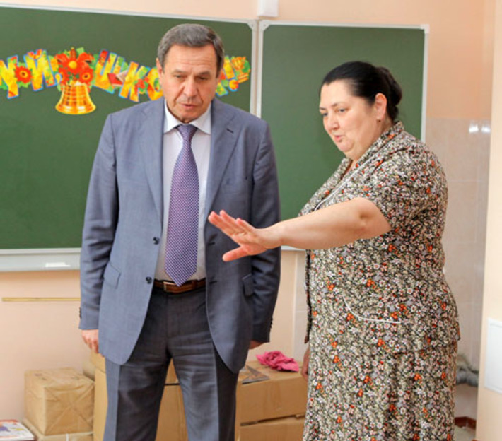 В школе № 120, расположенной на улице Дуси Ковальчук, 85, завершаются ремонтные работы. Фото пресс-службы мэрии