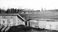 Дореволюционный вид на станцию Татарская