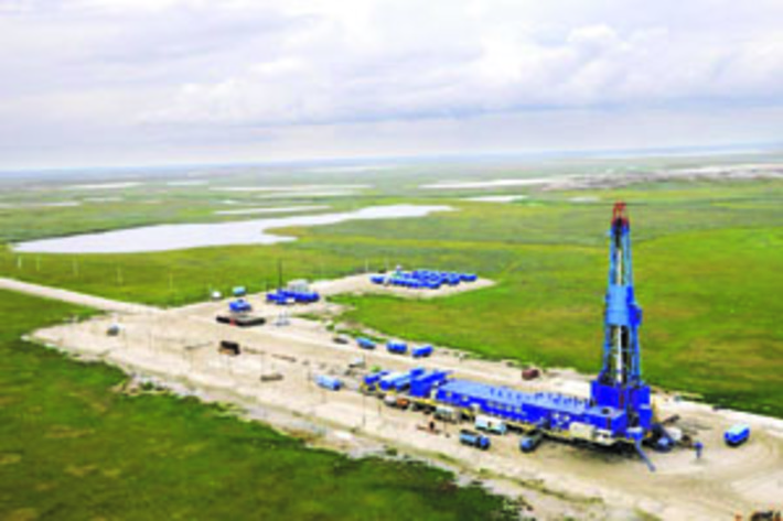 Бованенковское месторождение. Буровая установка «Екатерина». Фото с www.gazprom.ru