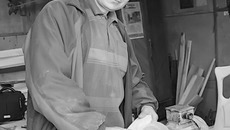 Столярная мастерская  —  любимое место обитания Юрия. Фото Ольги ВОЛКОВОЙ