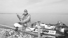 Вылов товарной пеляди на озере Канкуль. Фото предоставлены департаментом природных ресурсов и охраны окружающей среды НСО