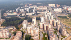 Кольцово с высоты птичьего полета. Строительство нового предприятия поможет развитию наукограда и всего региона. Фото Михаила ПЕРМИНА