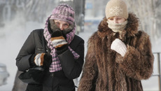 Сибирские морозы перещеголяли  по крепости арктические холода. Фото Аркадия УВАРОВА