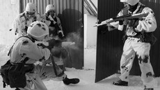 Военнослужащие СибРК в учебном бою на новом полигоне в поселке Горном (Тогучинский район).  Фото из архива СибРК