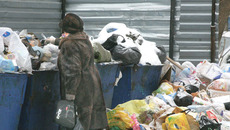 По словам жителей, придомовая территория, контейнерная площадка месяцами не убираются, мусор не вывозится. Фото Михаила ПЕРМИНА