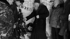 Вертеп был украшен благодаря энтузиазму прихожан. Фото Аркадия УВАРОВА