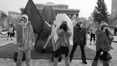 Запуск обратного отсчета времени до сочинской Олимпиады в Новосибирске вылился в настоящий праздник. Фото пресс-службы Оргкомитета «Сочи-2014»