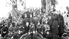 Фотография бойцов 524-го стрелкового полка 112-й стрелковой дивизии второго формирования