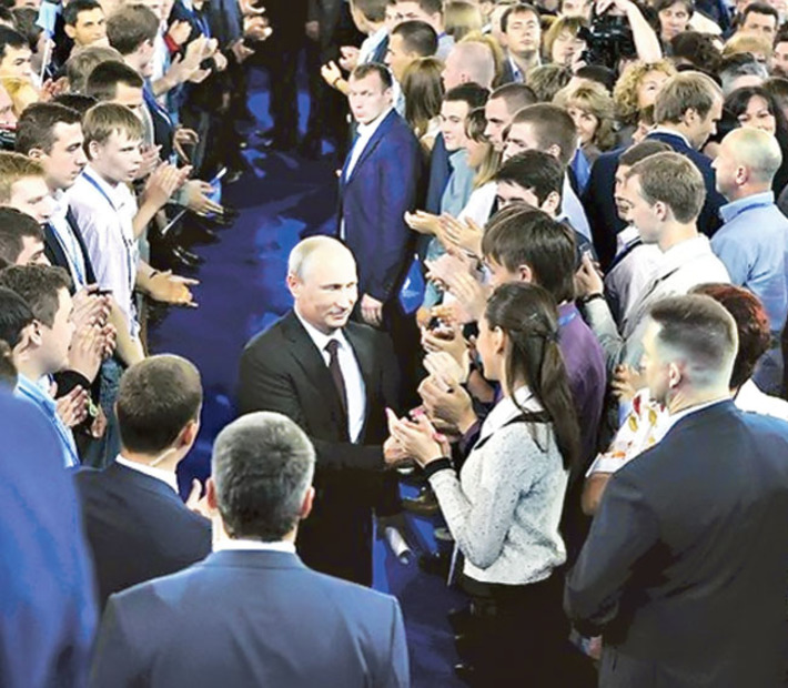 Владимир Путин стал лидером Народного фронта. Фото с сайта kremlin.ru