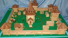 Макет Чаусского острога. Фото с сайта www.nso.ru