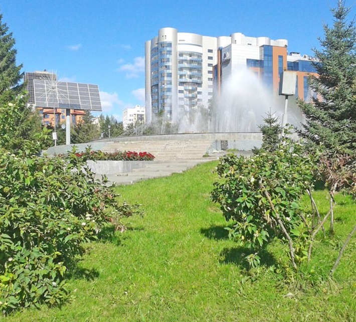 Озеленение открывает перед благоустроителями большие возможности. Фото Николая НАУМОВА