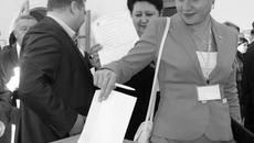 Впервые в работе конференции в качестве делегата принимала участие двукратная олимпийская чемпионка Анна Богалий. Фото с сайта novosibirsk.er.ru