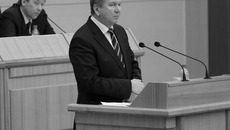 По теме финансирования медицины выступили министр здравоохранения Новосибирской области Леонид Шаплыгин и председатель комитета Заксобрания по социальной политике, здравоохранению, охране труда и занятости населения Олег Иванинский. Фото Аркадия УВАРОВА