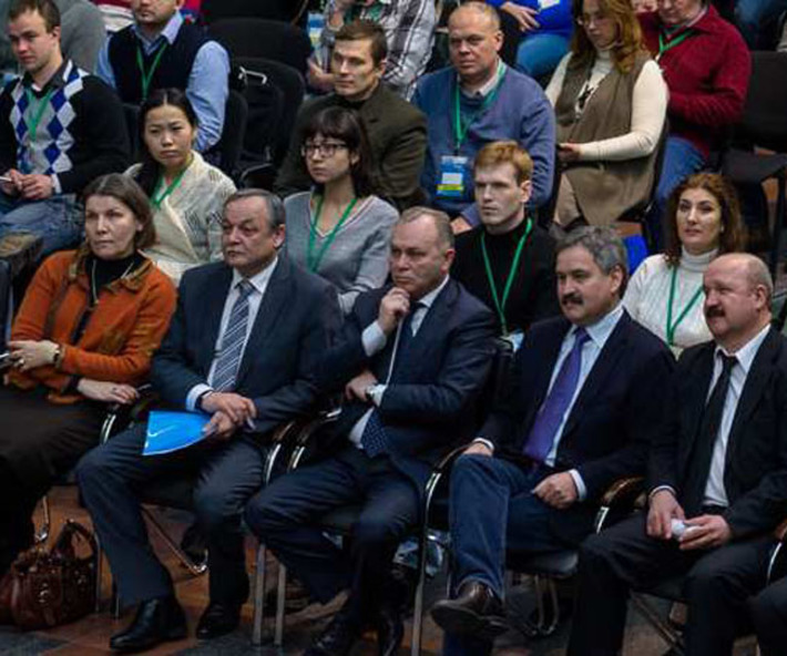 На открытии восьмой Зимней школы Академпарка.