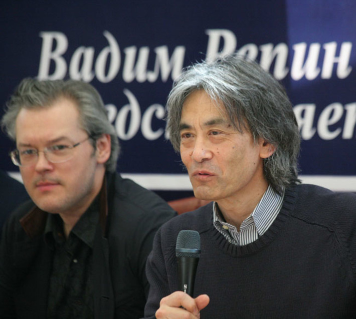Вадим Репин и Кент Нагано. Фото Михаила ПЕРМИНА