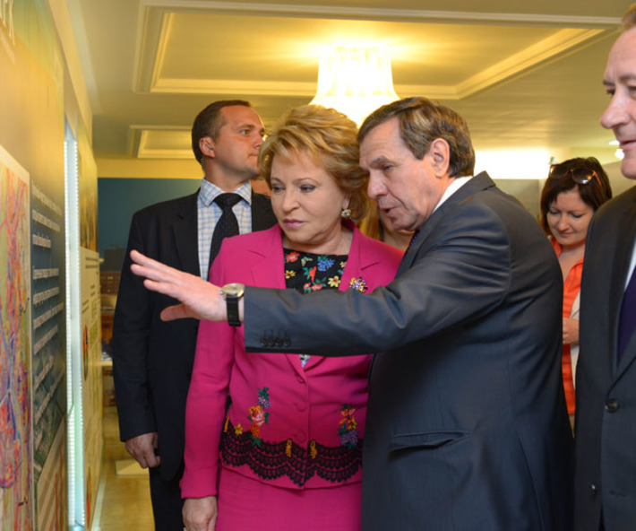 Владимир Городецкий рассказал главе СФ Валентине Матвиенко об особенностях Новосибирской агломерации.