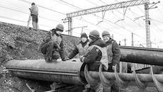 Строительство тоннеля в полном разгаре. Фото Святослава ОДАРЕНКО