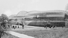 Фасад главного здания будущего Биотехнопарка. Фото с сайта www.m-f.ru