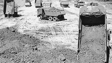 На строительстве Восточного обхода задействовано большое количество техники. Фото Бориса МОСКВИНА