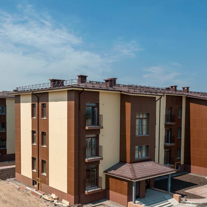 Дома по программе «Жилье для российской семьи» возводят в Новомарусино