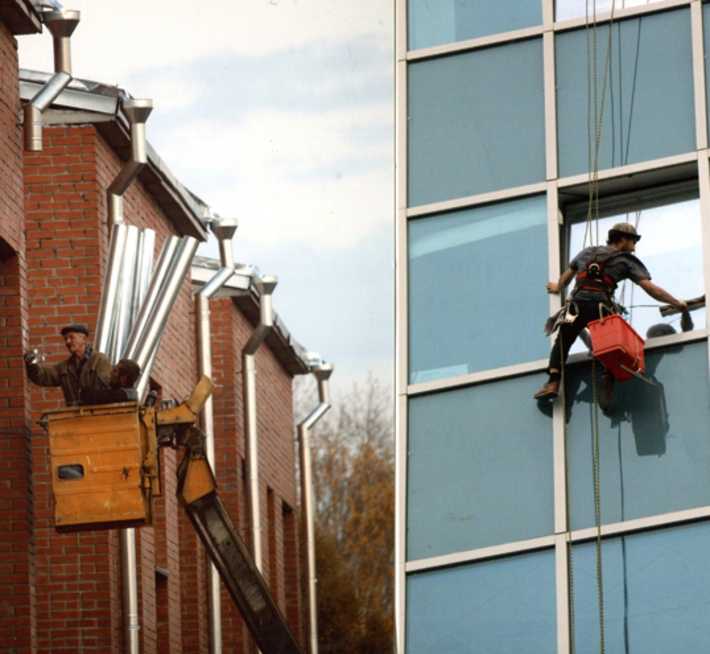 Работа на высоте. Фото Бориса МОСКВИНА