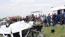 Последствия ДТП в Пашино. Фото с сайта www.gibddnso.ru