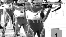 На огневом рубеже под номером 1 — Никита Овчинников, под номером 2 — Иван Черезов. Фото Натальи МАНТОРОВОЙ