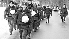Марш-бросок на место событий. Фото Натальи МАНТОРОВОЙ