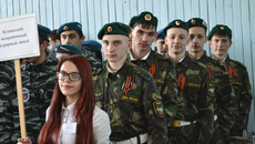 Лицеисты из Купино на областном конкурсе 
добровольных молодежных дружин в 2014 году. Фото предоставлено аграрным лицеем