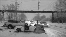 Фото с места ДТП на улице Станционной предоставлено ГИБДД Новосибирска