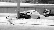 Фото с улицы Ипподромская предоставлено ГИБДД Новосибирска