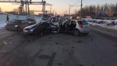 Фото с улицы Станционная предоставлено ГИБДД Новосибирска