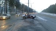 Фото с места ДТП предоставлено ГИБДД Новосибирска