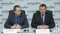 Юрий Куприянов(слева) и Анатолий Дюбанов рассказали о ходе реализации проекта УЦН в Новосибирской области