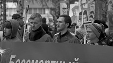 В нынешнем году студенты приняли участие в акции «Бессмертный полк»