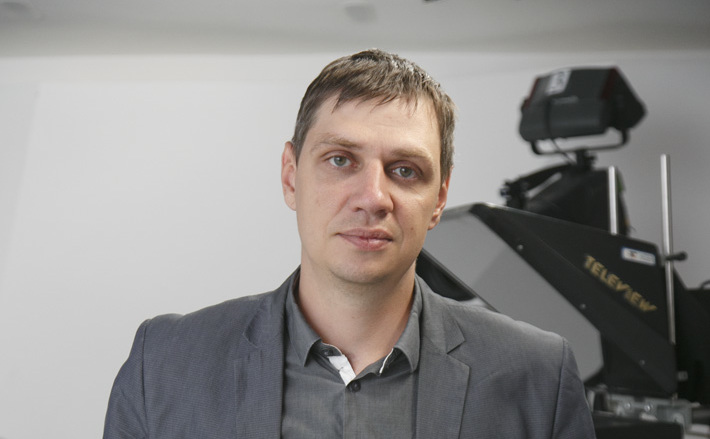 Сергей Эклер, директор Дирекции Новосибирской областной телерадиовещательной сети. Фото Аркадия УВАРОВА