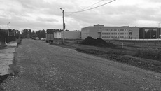 Дорога до школы в городе Оби