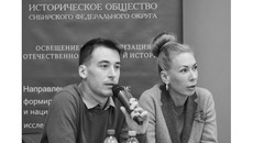 Екатерина Болдырева, директор АНО «Историческое общество Сибирского федерального округа» (Новосибирск), Евгений Перемитин (МАОУ Школа «Перспектива», военно-исторический клуб «Томский пехотный полк», Томск)