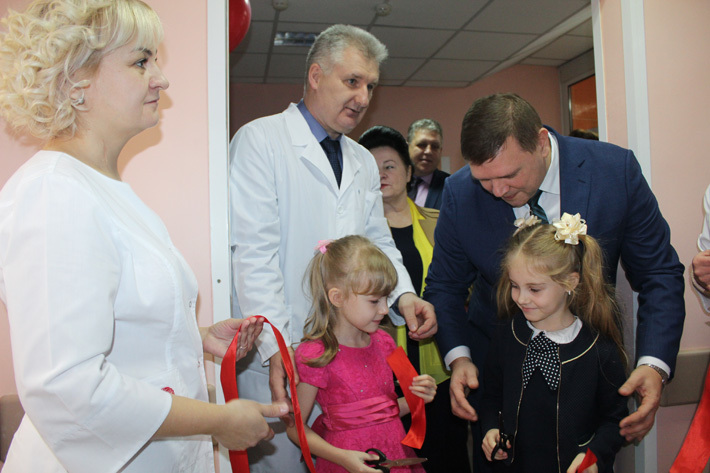 Открытие детского поликлинического отделения, реконструированного в рамках проекта «Бережливая поликлиника». Фото предоставлены редакцией «Ордынской газеты»