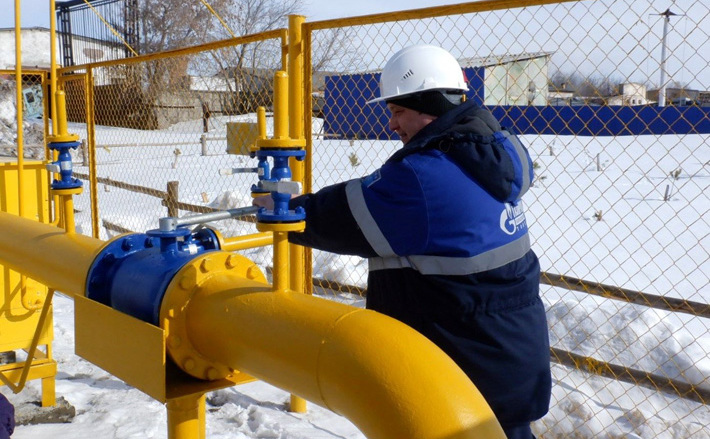 Пуск газа в селе Усть-Луковке. Фото с сайта www.gazprom.ru