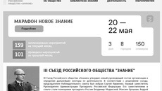 Скриншот сайта www.znanierussia.ru