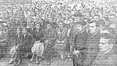 Патриотический митинг трудящихся в саду имени Сталина 22 июня 1941 года. Фото: «Советская Сибирь» № 146 от 23 июня 1941 года