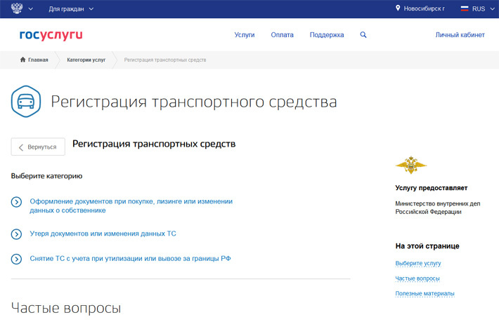 Скриншот сайта gosuslugi.ru