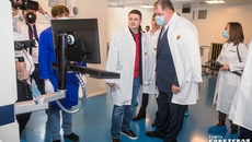 В октябре 2021 года компания Sitronics Group открыла на заводе «Лампирис» в Новосибирске новую линию по производству отечественных современных серверов. В запуске проекта принял участие заместитель губернатора Сергей Семка. Фото: Андрей Заржецкий