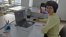 Центр «Точка роста», созданный на базе средней школы № 4 города Татарска, с успехом работает в режиме онлайн: подготовка к ЕГЭ по математике идет полным ходом. Фото: regiontatarsk.nso.ru