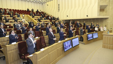 Парламент области объединился, чтобы выразить свое уважение дружественным республикам и поддержать соотечественников. Фото: zsnso.ru