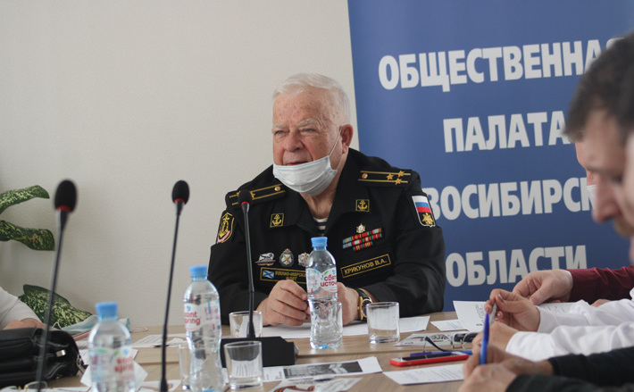 Председатель комиссии по патриотическому воспитанию и делам ветеранов Общественной палаты НСО Виктор Крикунов. Фото с сайта op.nso.ru
