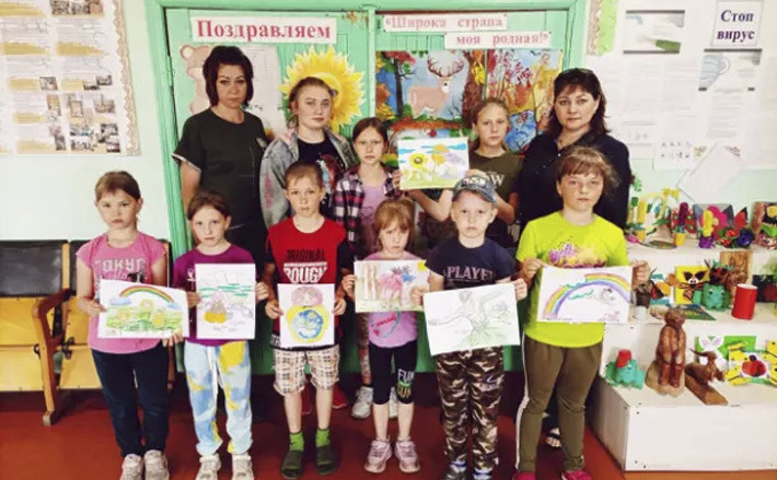 Конкурс детского рисунка в селе Бочаниха. Фото: ok.ru